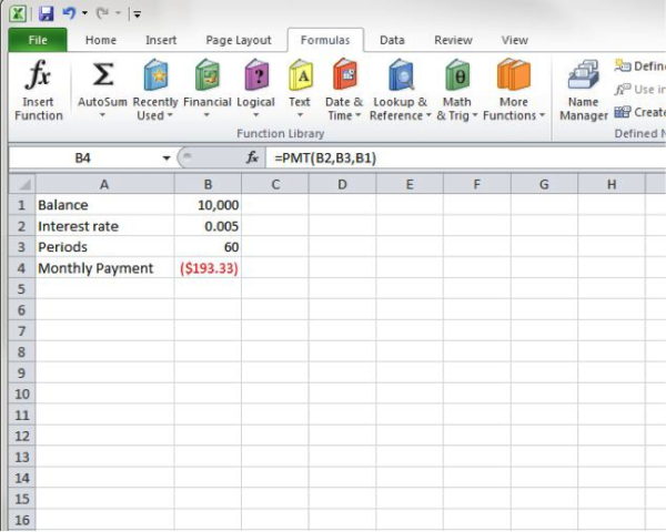 Using Microsoft Excel To Estimate Your Car Payments 7116